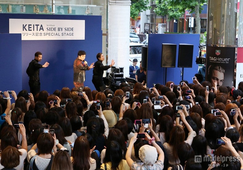 12年ぶりフリーライブを行なったKEITA