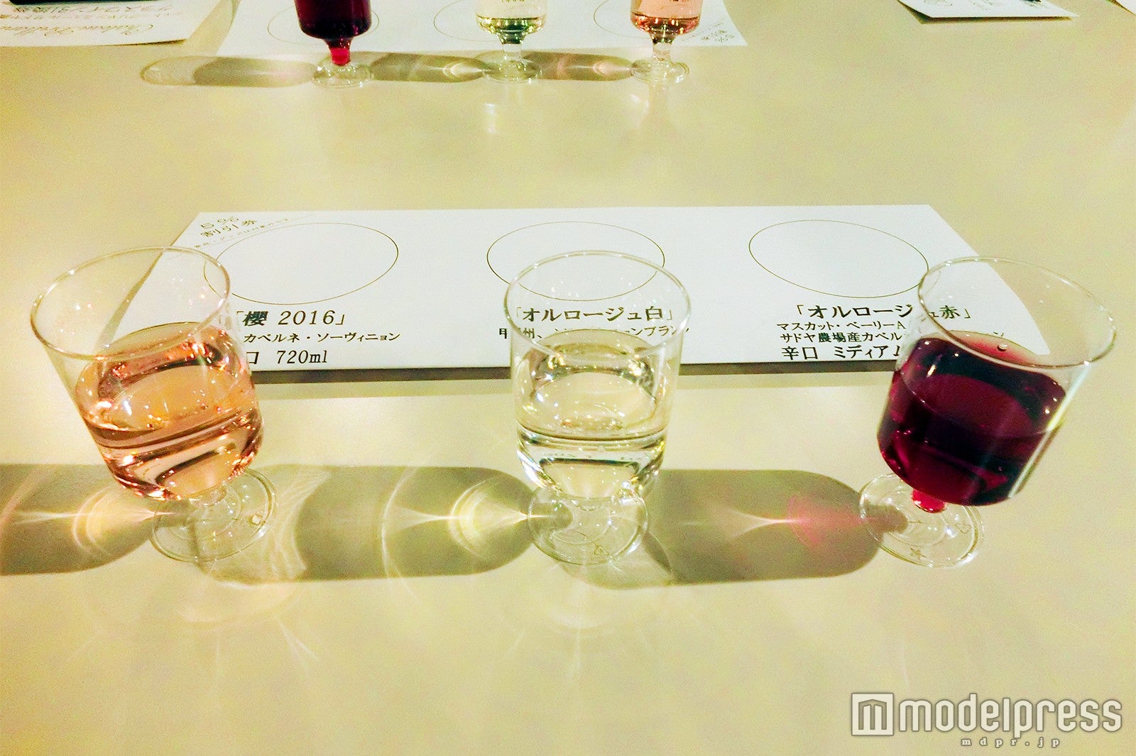 ワインのテイスティング（C）モデルプレス
