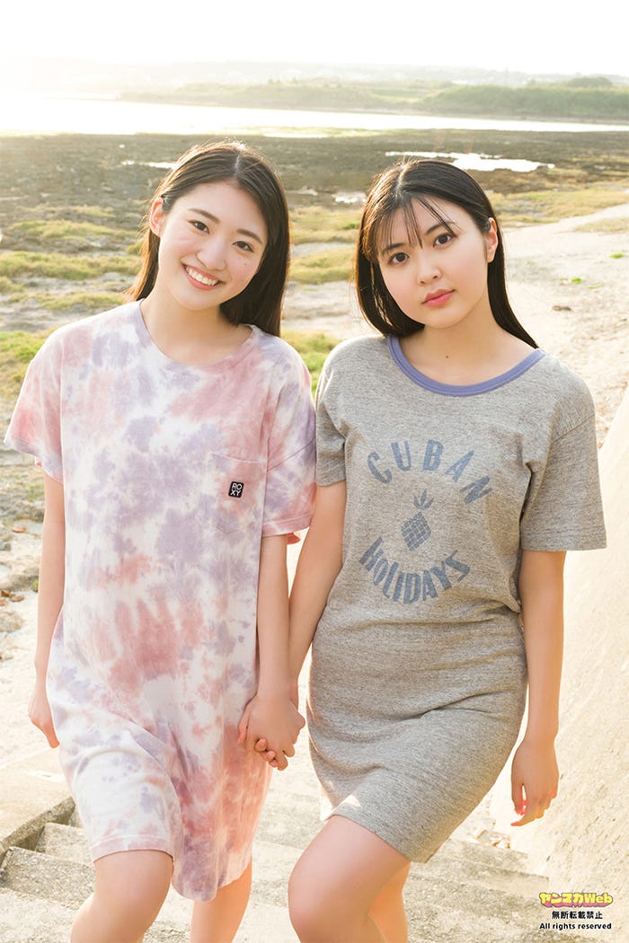 中山夏月姫、岡村美波(C)大藪達也/ヤンマガWeb