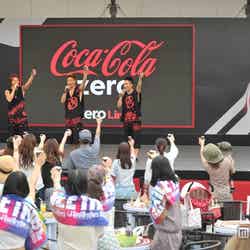 「コカ・コーラゼロ×EXILE新TVCM発表イベント」に参加したEXILEのTAKAHIRO、KEIJI、TETSUYA（左から）