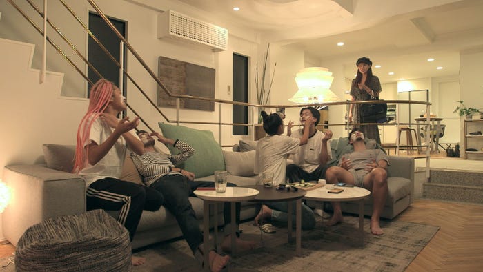 ズッキーニパックをするメンバー「TERRACE HOUSE TOKYO 2019-2020」21st WEEK(C)フジテレビ/イースト・エンタテインメント
