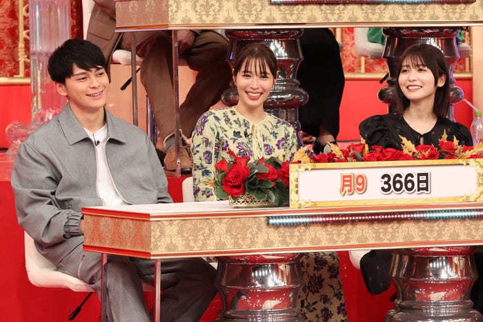 眞栄田郷敦、広瀬アリス、長濱ねる(C)フジテレビ