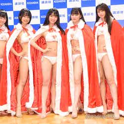 （左から）ぴーぴる、夏目綾、豊田ルナ、吉澤遥奈、山口はのん、桜田茉央 （C）モデルプレス