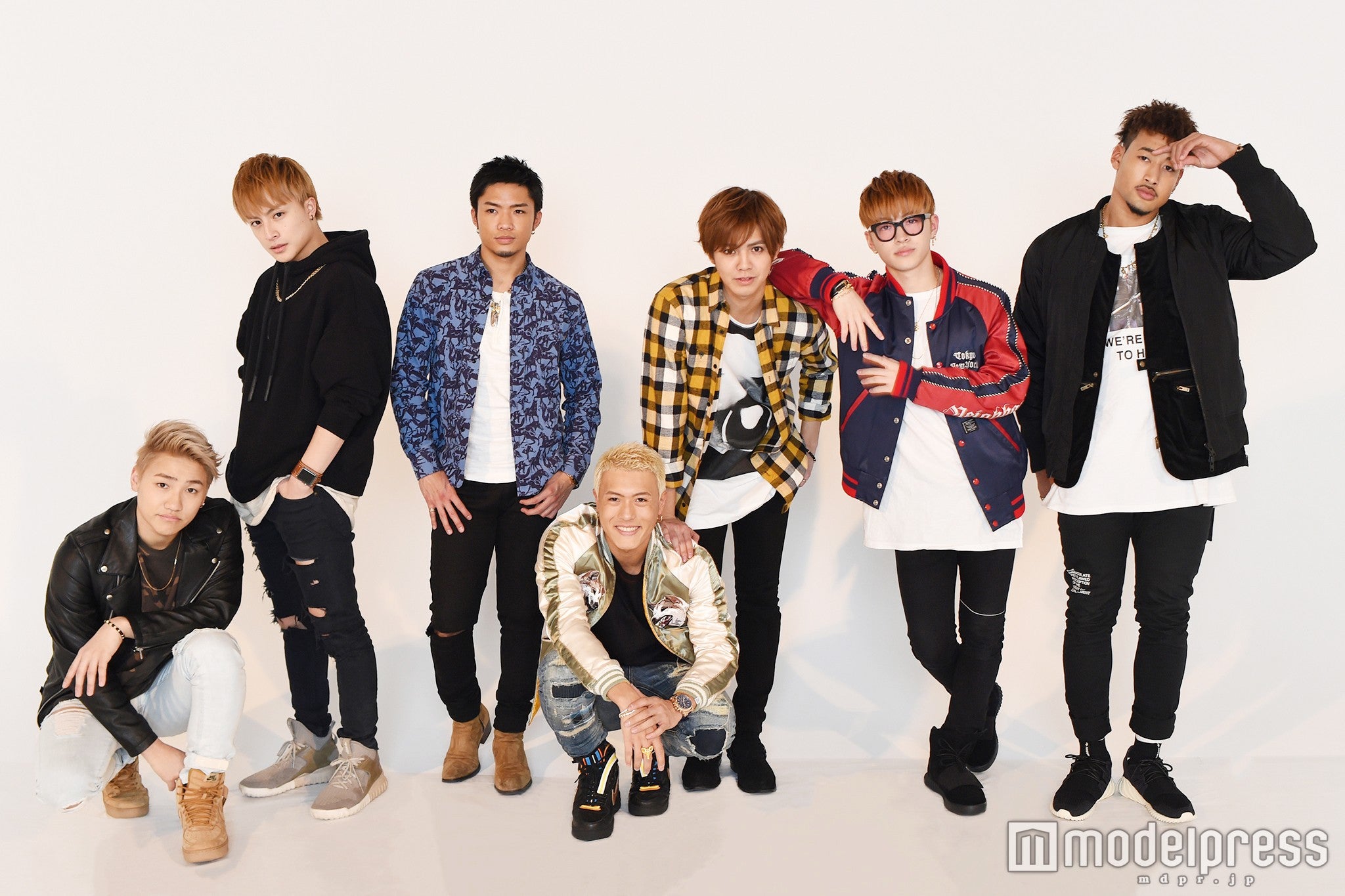 GENERATIONS from EXILE TRIBE（左から）小森隼、白濱亜嵐、数原龍友、中務裕太、片寄涼太、佐野玲於、関口メンディー（C）モデルプレス