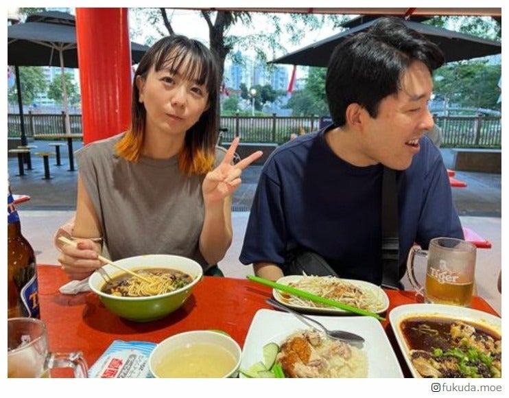 オリラジ中田＆福田萌、夫婦2ショット公開 シンガポールでの暮らしぶり披露