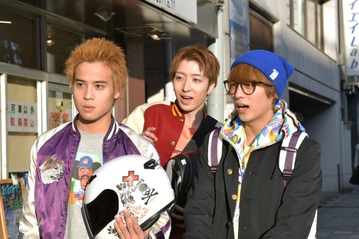 (左から)ナラ役・堀家一希、カブ役・櫻井圭佑、エンドー役・永田崇人(C)TBS