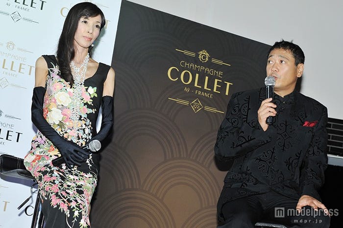 (左から)川島なお美、鎧塚俊彦