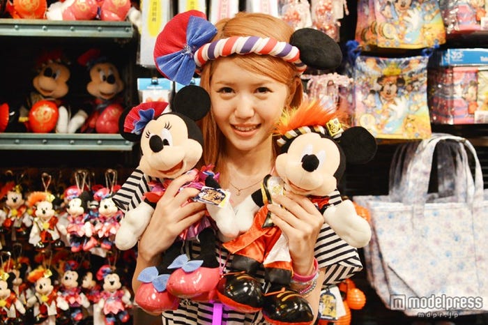 ディズニー夏祭り/ミッキー&ミニーぬいぐるみ(TDL)/モデル:河西里音