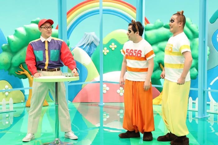 (左から)長田庄平、せいや、岡部大 (C)フジテレビ