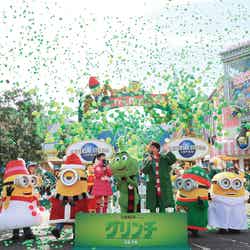 (中央右から)大泉洋、横溝菜帆/画像提供:ユニバーサル・スタジオ・ジャパン