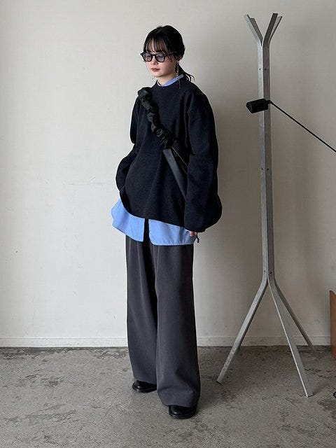 ワイドパンツ コーデ ワイドパンツコーデ5