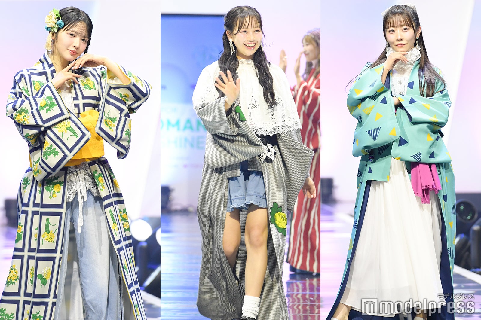 鎮西寿々歌、松本かれん、真中まな（C）モデルプレス