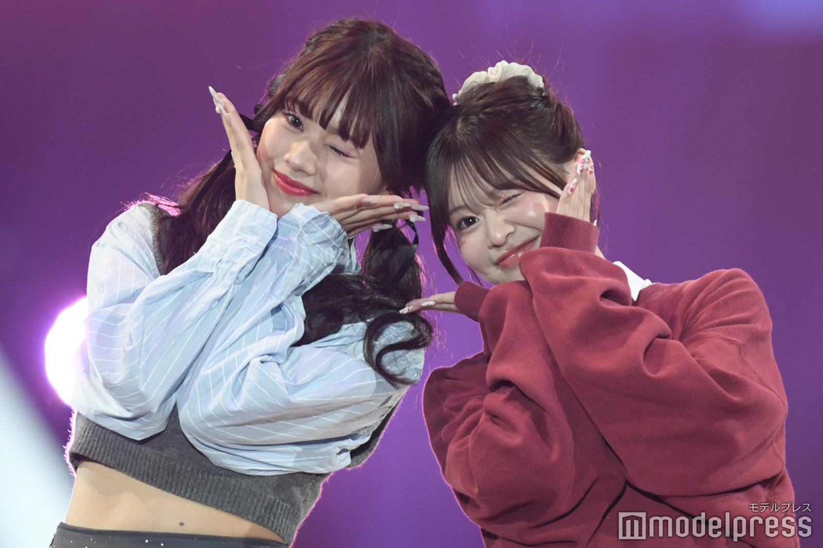 「今日好き」米澤りあ、北海道凱旋で「家族と友達両方見つけました」瀬川陽菜乃と“流行ポーズ”披露【サツコレ2025S/S】