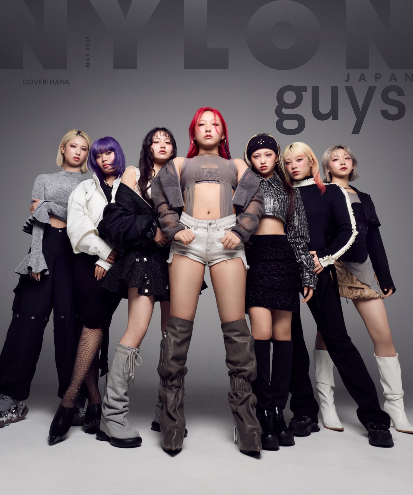「NYLON guys JAPAN」2026年5月号（カエルム、3月27日発売）表紙：HANA（C）NYLON JAPAN