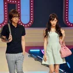 (左から)三浦翔平、大政絢