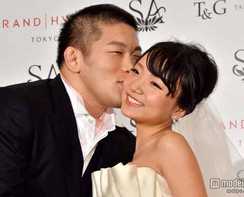 柔道五輪金メダリスト・石井慧、結婚会見で公開キス 子どもについて語る