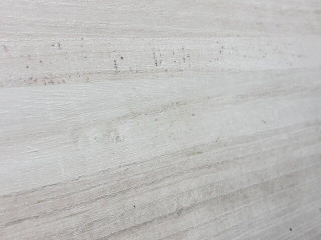 ダイソーの桐まな板を使って洗った後の状態