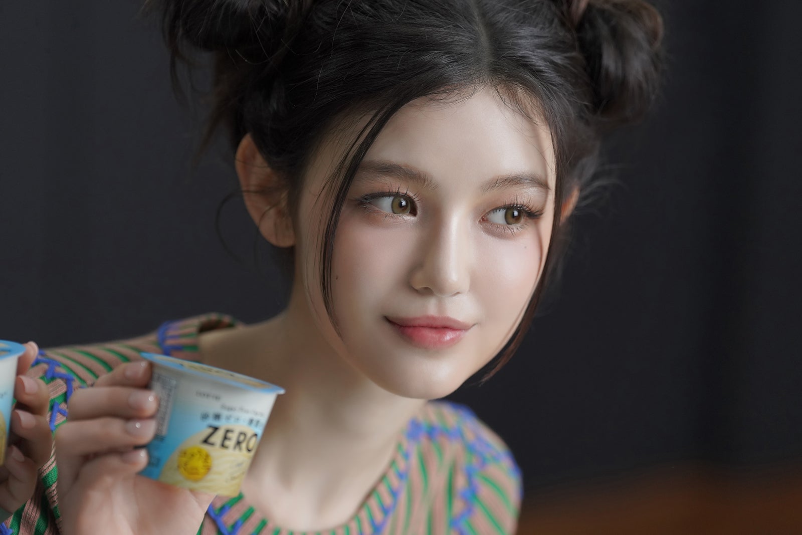 DANIELLE／新TVCM「This is おいしいZERO チョコ篇／アイス篇」ビハインドより（提供写真）