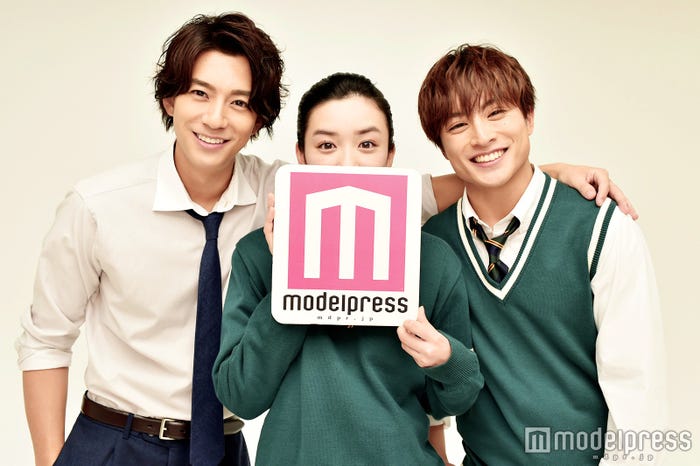 (左から)三浦翔平、永野芽郁、白濱亜嵐(C)モデルプレス