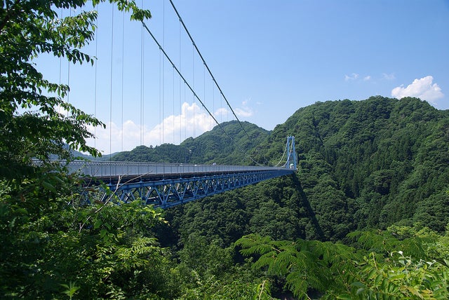 茨城県の竜神大吊橋／photo by luckypines