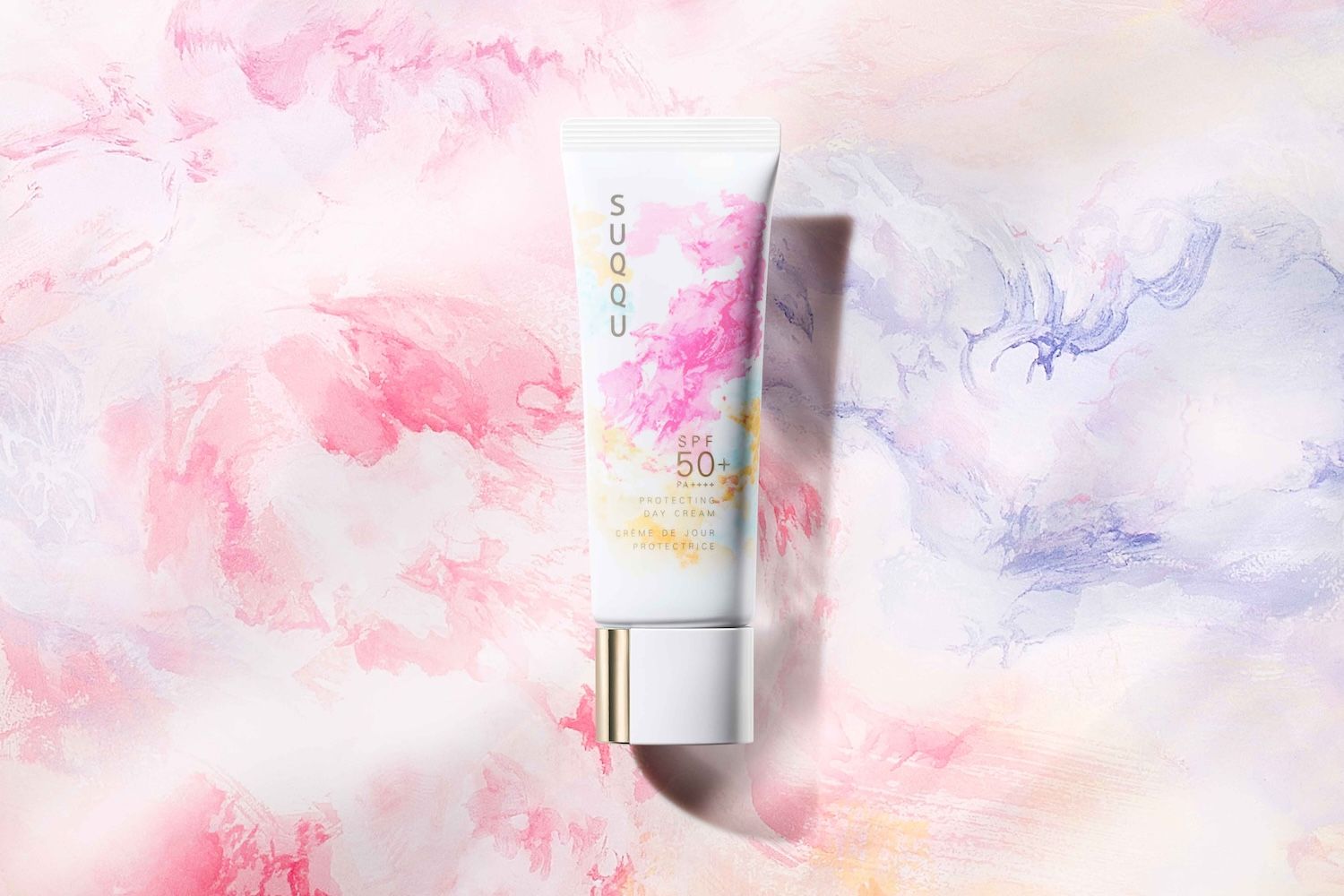 SUQQUのUVクリームが日本画家アーティスト・通木菜々絵の作品をあしらった特別デザインでお目見え