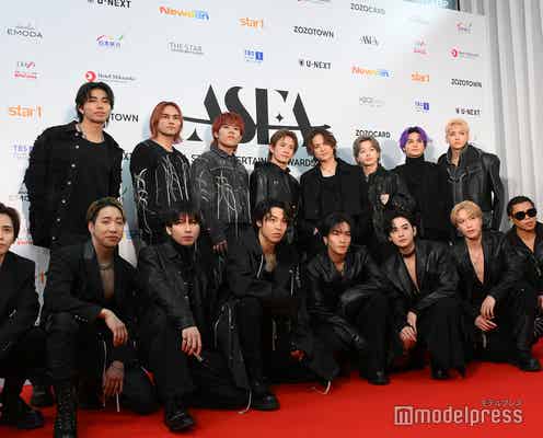 THE RAMPAGE、レッドカーペット登場 グループの魅力を世界へアピール「覚えて帰っていただければ」【ASEA 2024 レッドカーペット】