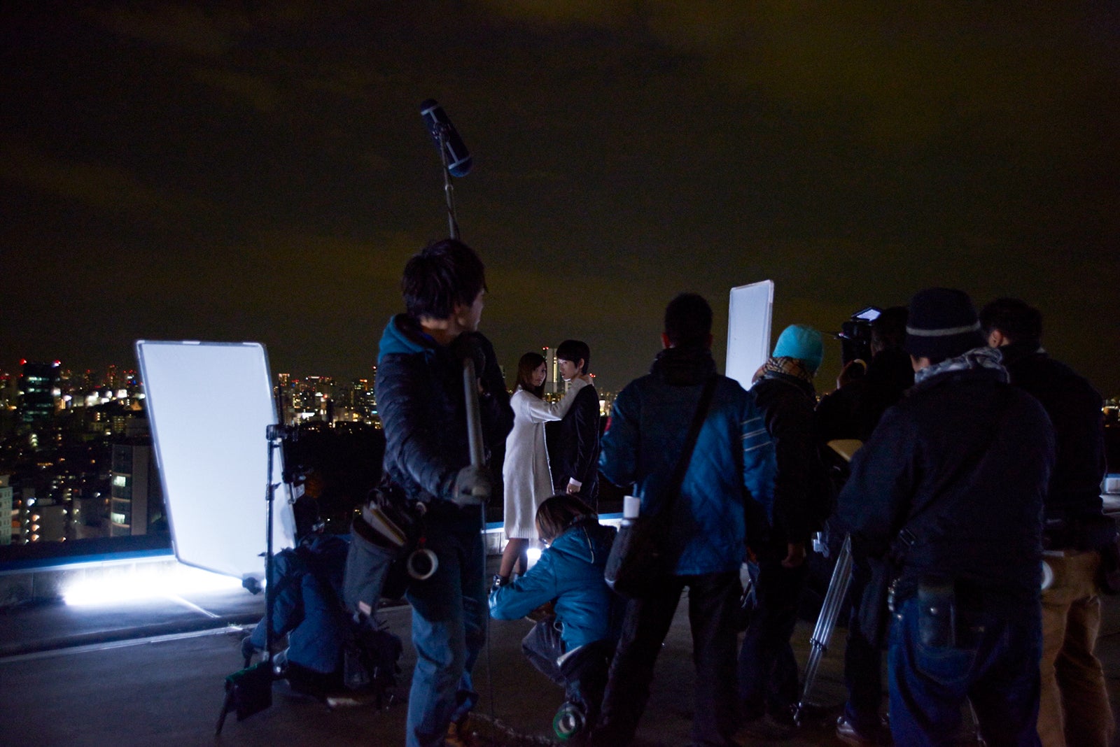 ピリッと張り詰めた空気の中、撮影が進む／映画『闇金ウシジマくん3』撮影メイキングショット