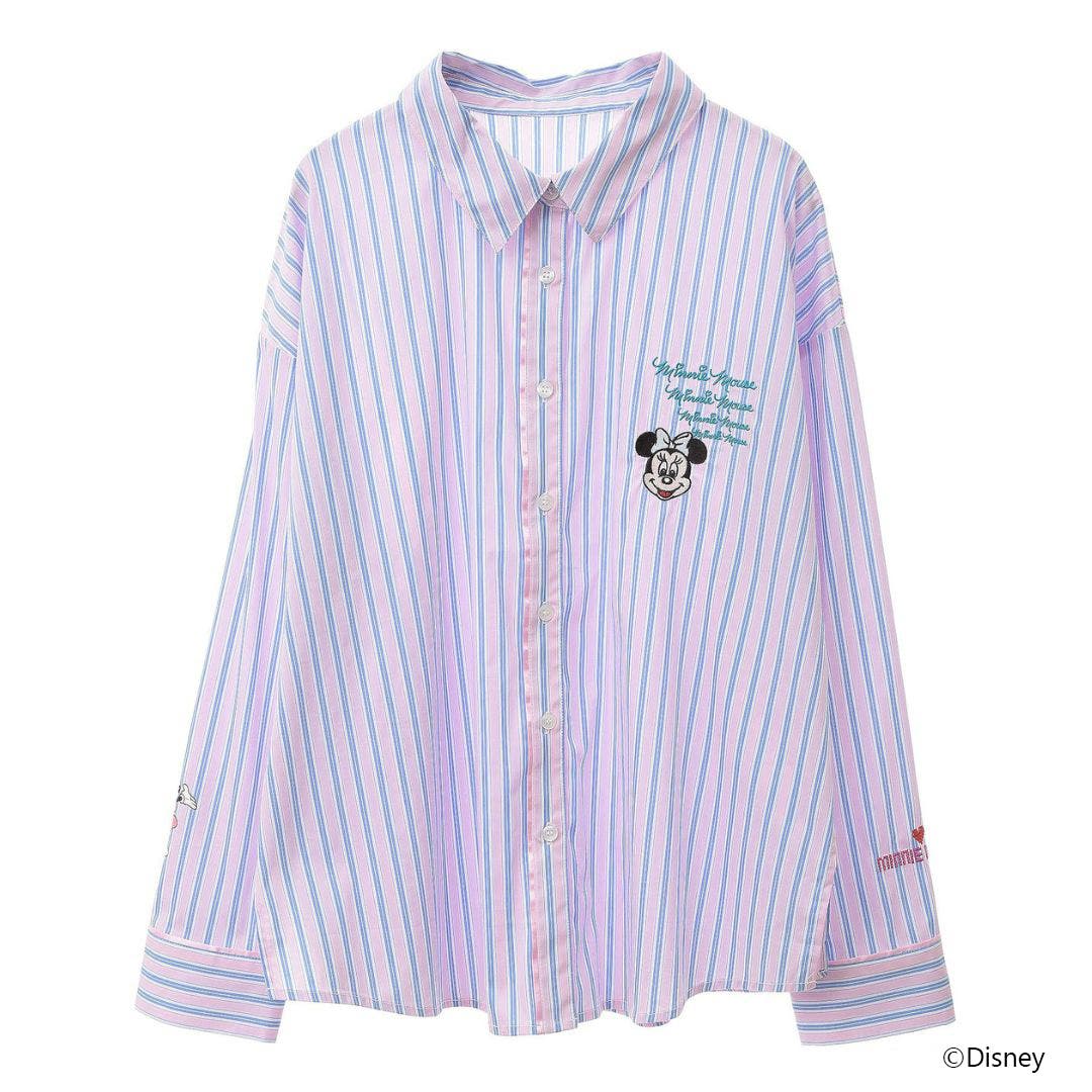 ミッキー&フレンズ/ストライプシャツ¥4,990(税込)/Green Parks(C)Disney