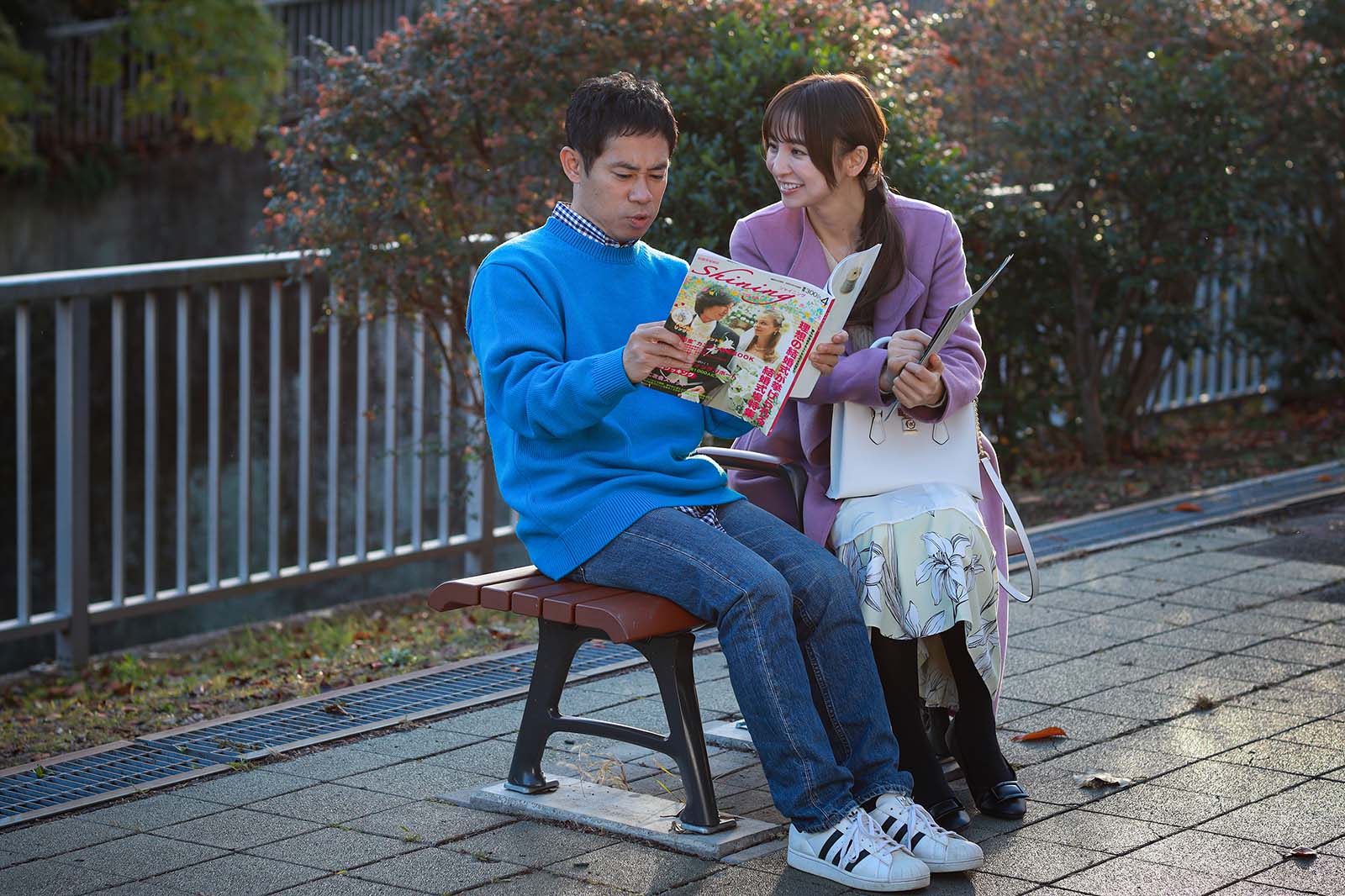 伊藤淳史、篠田麻里子「離婚しない男―サレ夫と悪嫁の騙し愛―」第5話より（C）テレビ朝日