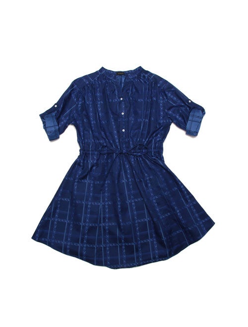 7分袖フラワープレイドドビーシャツワンピース「TALBOTS」5,000円（税込）／画像提供：TALBOTS