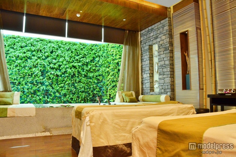 緑あふれる「バンヤンツリー・スパ」のトリートメントルーム