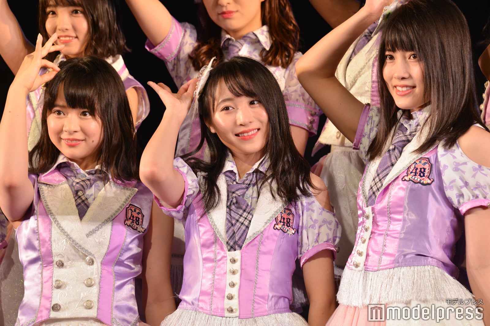 倉野尾成美、坂口渚沙、岡部麟／AKB48チーム8「その雫は、未来へと繋がる虹になる。」公演 （C）モデルプレス