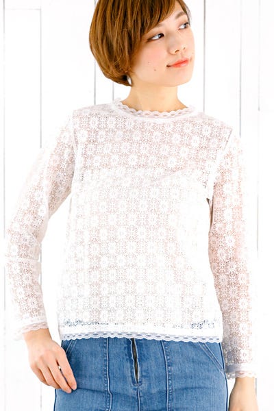 lacy top ~レーシートップ「flower」7,538円/画像提供:flower WEB SHOP