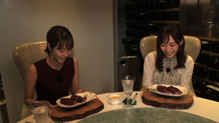久代萌美アナウンサー、山口真帆(C)フジテレビ