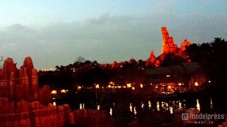 マークトゥエイン号から見たビッグサンダーマウンテン／TDL