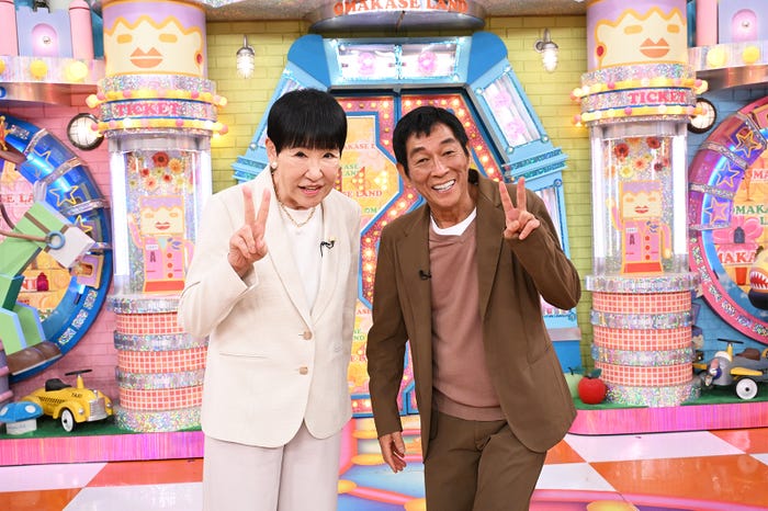 和田アキ子 、明石家さんま(C)TBS