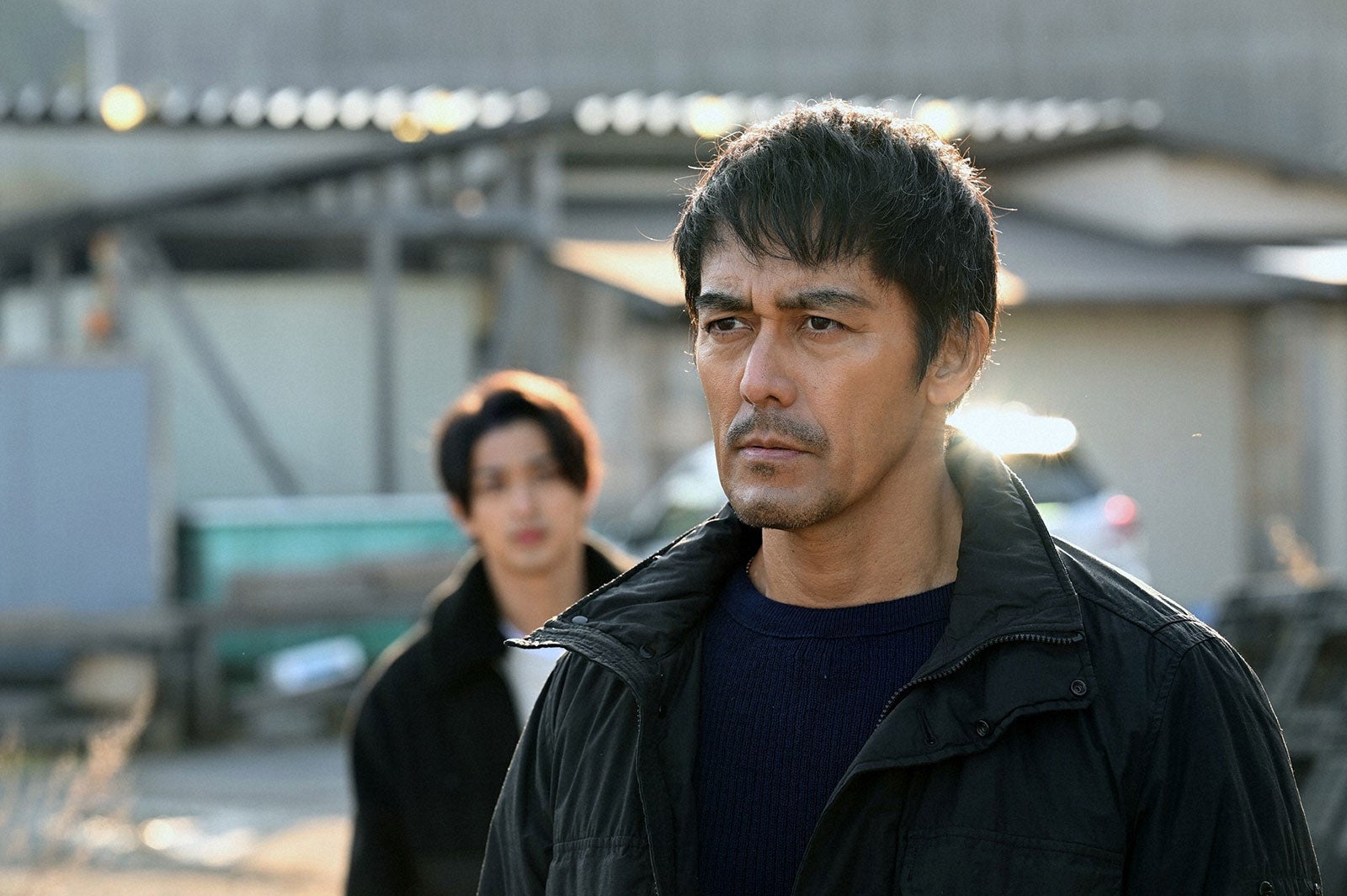 横浜流星、阿部寛／「DCU」第6話より（C）TBS