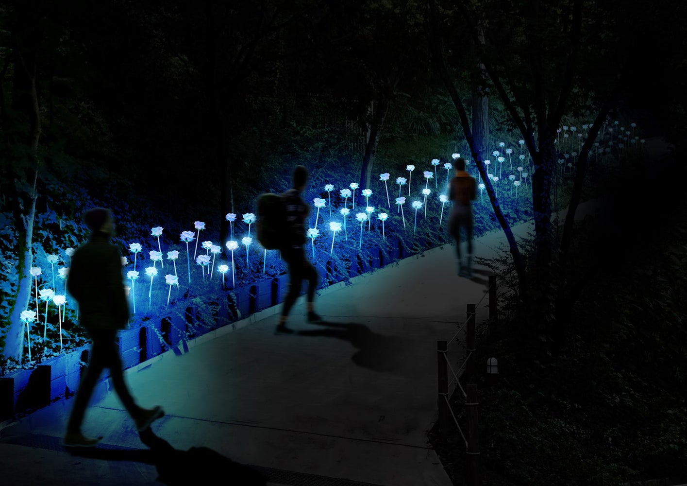 光る花の道／画像提供：ムーミン物語