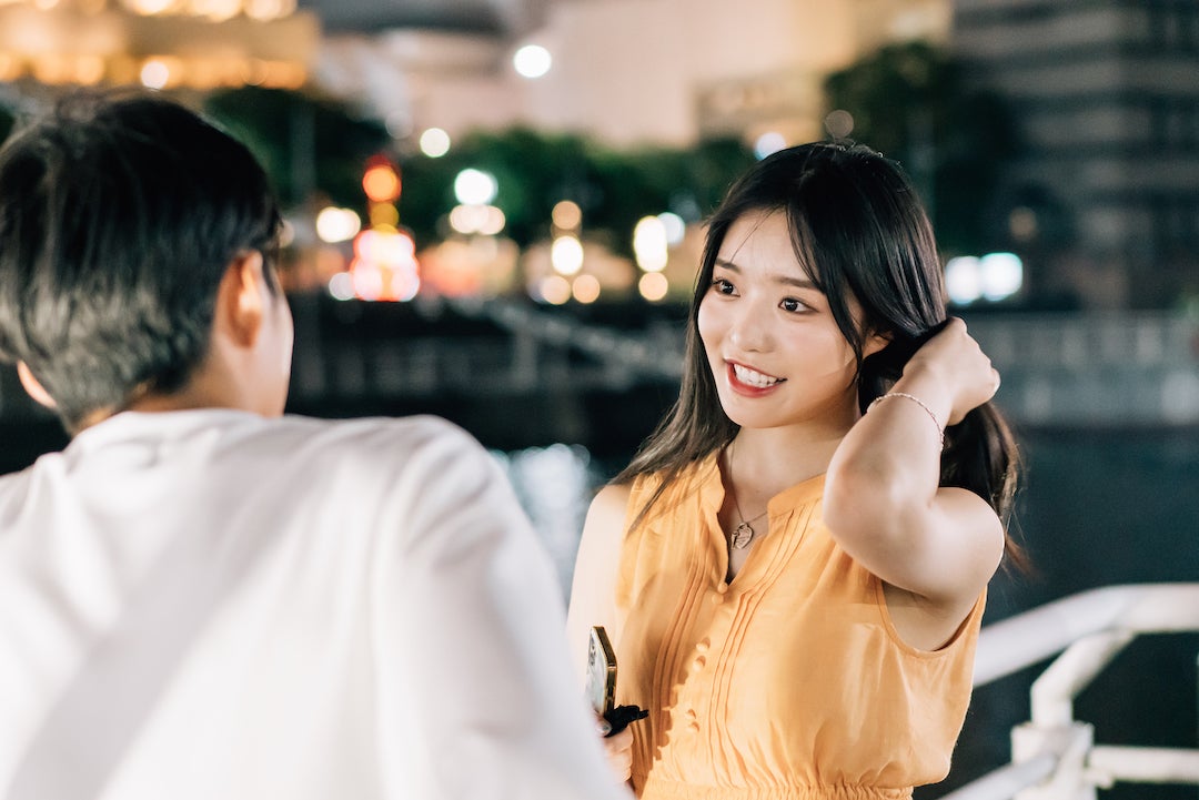 大久保琉唯、高鶴桃羽「オオカミちゃんとオオカミくんには騙されない」第1話（C）AbemaTV, Inc.