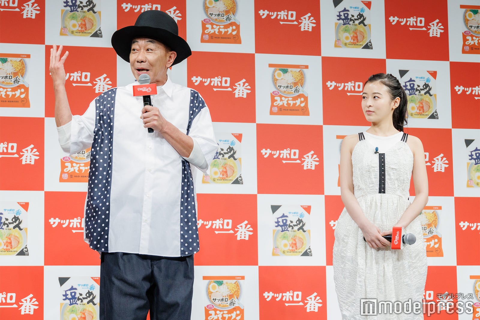 木梨憲武、森七菜（C）モデルプレス