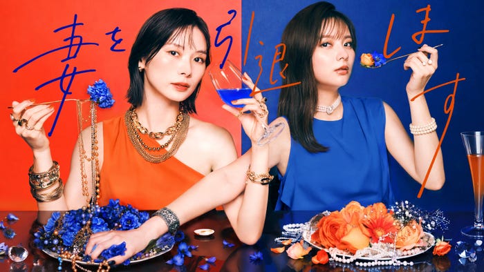 朝日奈央、新川優愛(C)「妻を引退します」製作委員会