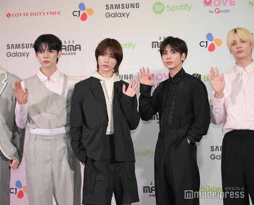 TXT、自身の魅力をアピール ヨンジュンはギャップ主張「性格がよくなさそうに見えるんですけど…」<2023 MAMA AWARDS DAY1>