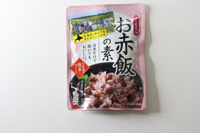 ダイソー　お赤飯の素　パッケージ