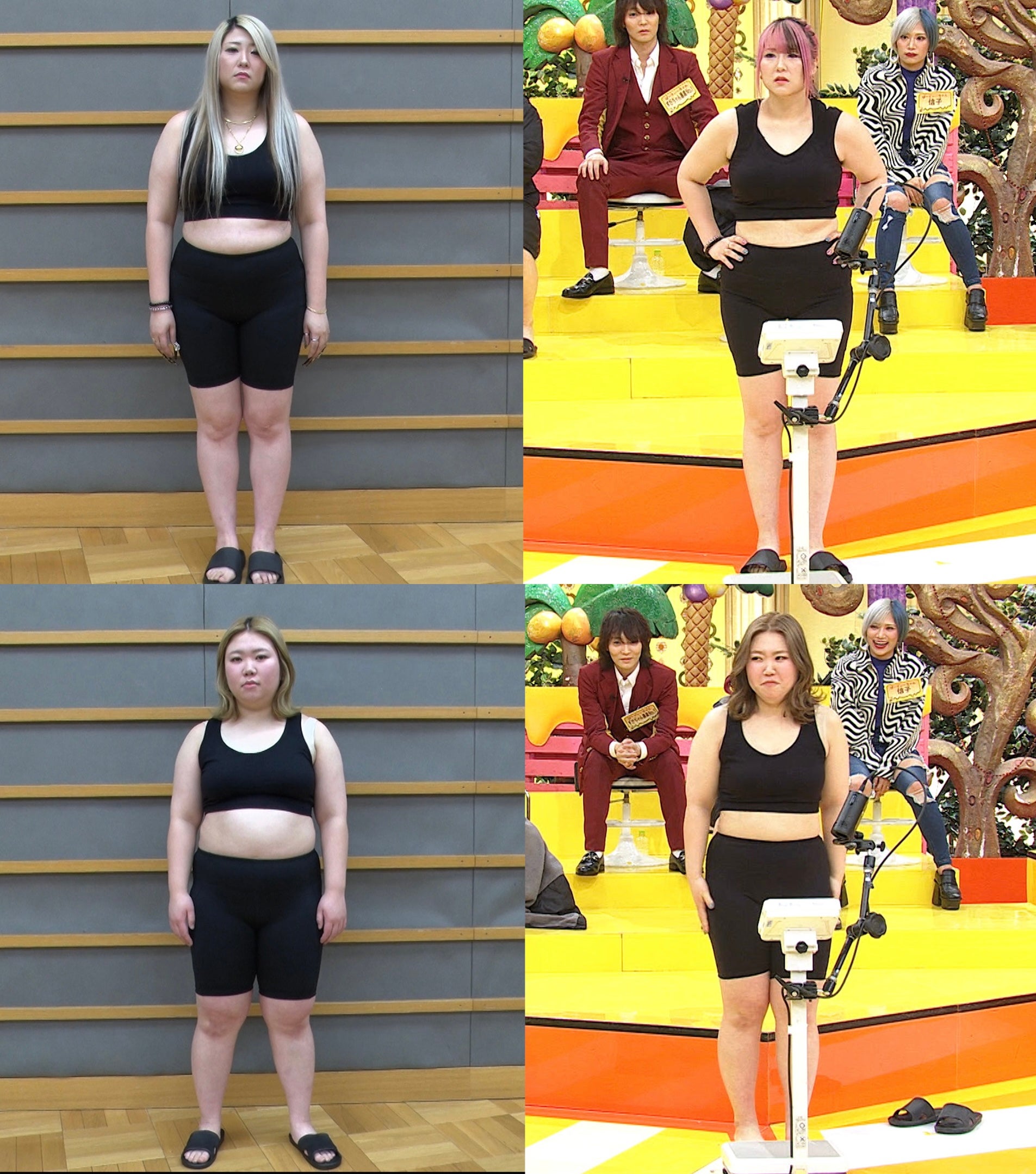 （上段）金子きょんちぃ（下段）えびちゃん（C）フジテレビ