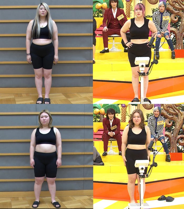 (上段)金子きょんちぃ(下段)えびちゃん(C)フジテレビ