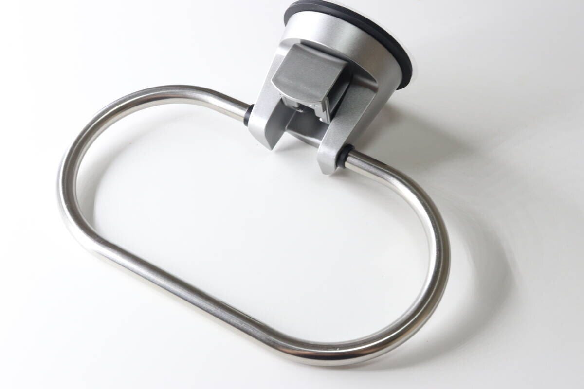 ダイソー　ステンレスタオルリング（ジェル吸盤）