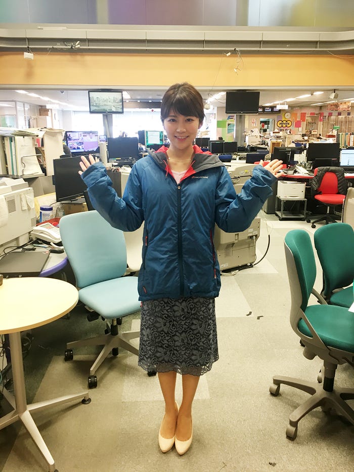 寒い日はこんなジャンパーを着ています!(笑)(提供写真)