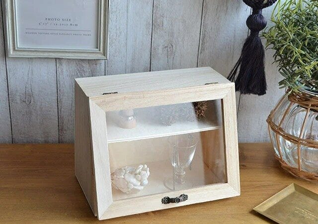 ダイソー　ウッド収納ボックス