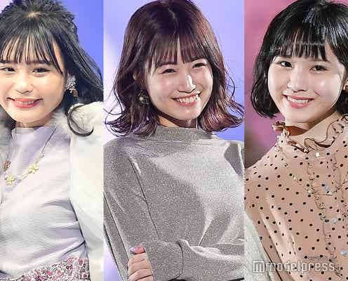 HKT48朝長美桜&村川緋杏&荒巻美咲、ランウェイデビューで笑顔振りまく<神コレ2019A/W>