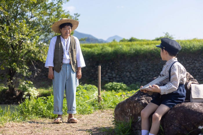 阿部サダヲ、木村優来「あんぱん」第1話(C)NHK